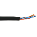 ACT CAT5E U/UTP soepel patch zwart 305 m