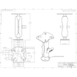 RAM Mounts RAM-107U houder Navigator Zwart