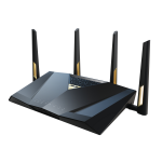 ASUS RT-BE88U wireless router 10 Gigabit Ethernet Dual-band (2.4 GHz / 5 GHz) Black, Grey