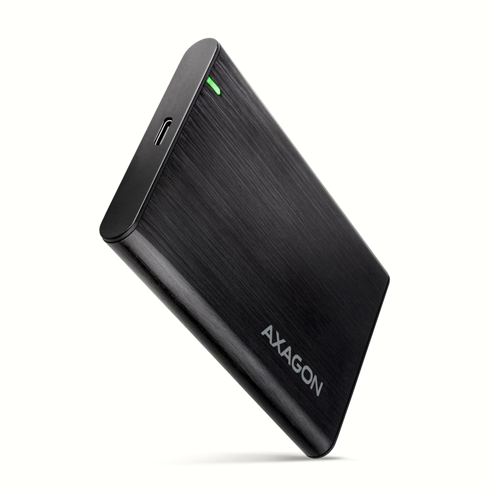 Image of Axagon EE25-A6C storage drive enclosure HDD/SSD enclosure Black 2.5"