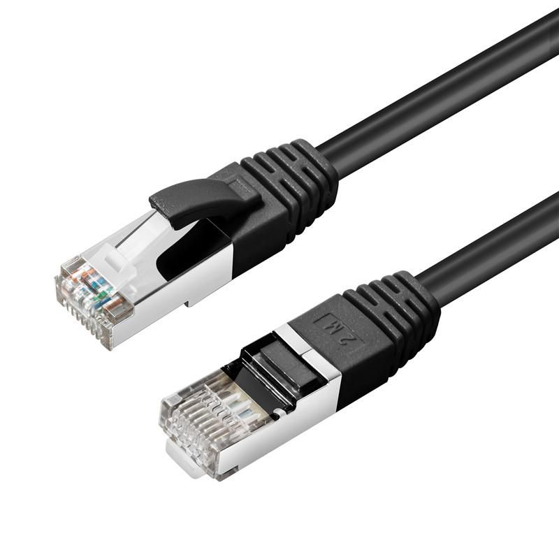 Image of Microconnect MC-SFTP6A0025S networking cable Black 0.25 m Cat6a...