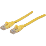 Intellinet Network Patch Cable, Cat6, 20m, Yellow, CCA, U/UTP, PVC, RJ45, Gold Plated Contacts, Snagless, Booted, Lifetime Warranty, Polybag