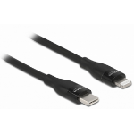 DeLOCK Data and charging cable USB Type-C™ to Lightning™ for iPhone™, iPad™ and iPod™ black 0.5 m MFi