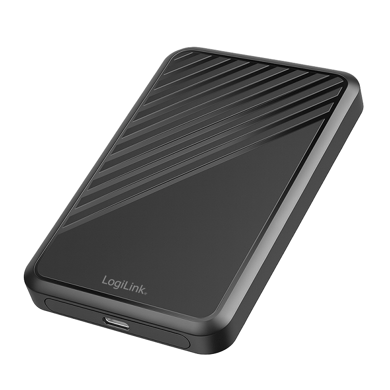 LogiLink 2,5" Extern. Encl. USB 3.2 Gen 1, screwless, black