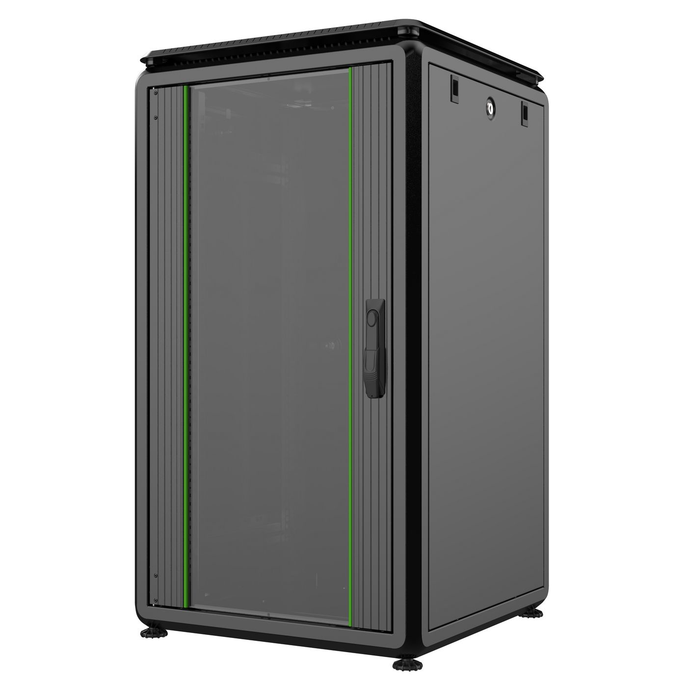 Lanview Black Rdl20u66bl Rack Cabinet 20U Freestanding Rack