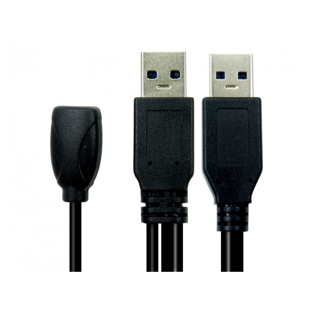 Cables Direct USB3-AABOOST-10M USB cable USB 3.2 Gen 1 (3.1 Gen 1) USB A Black
