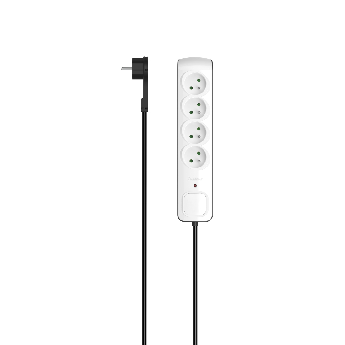 Hama P2223761 power extension 1.5 m 4 AC outlet(s) Indoor Black. White