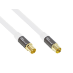 Alcasa GC-M2045 coax-kabel RG-6 5 m IEC coax Wit