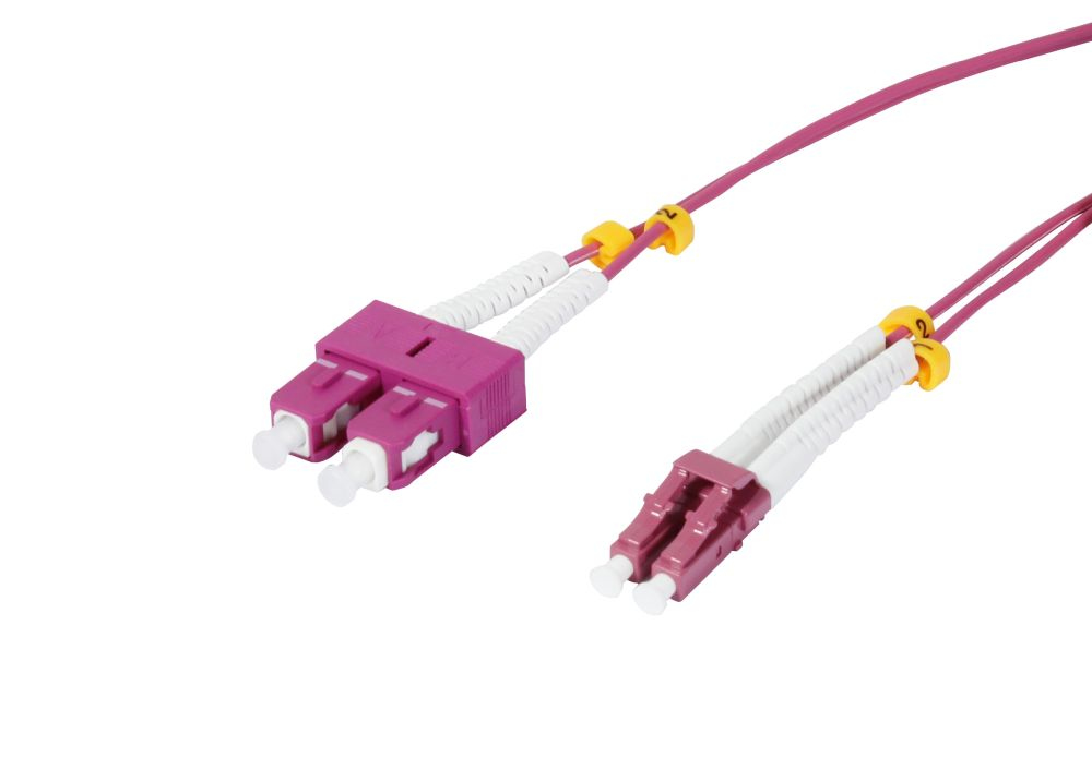 EU Product - LWL-2-Faser-Patchk..LC-SC OM4 AD flexible Knickschutztlle - Cable - Network thumbnail