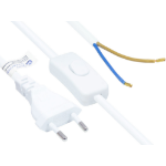 Alcasa P0386-W015 electriciteitssnoer Wit 1,5 m Netstekker type C