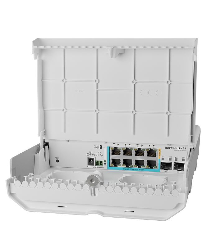 Mikrotik netPower Lite 7R Gigabit Ethernet (10/100/1000) Strömförsörjning via Ethernet (PoE) stöd Vit