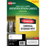 AVERY 959063 L7063 HEAVY DUTY LASER LABELS WHITE 14 PER SHEETPACK 25