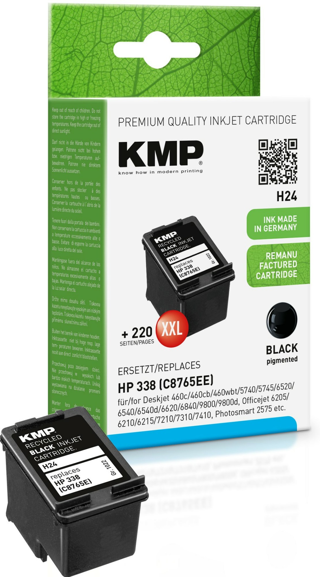 KMP H24 ink cartridge 1 pc(s) Black