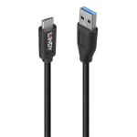 Lindy 36970 USB cable USB 3.2 Gen 2 (3.1 Gen 2) 0.5 m USB A USB C Black