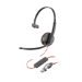 HP Poly Headset Monaural Poly Blackwire 3210 com USB-C + Adaptador USB-C/A
