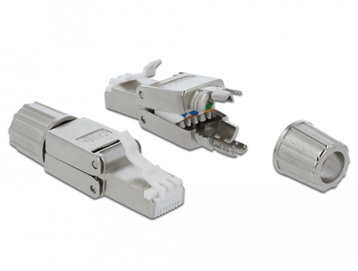 EU Product - RJ45 Stecker Cat.6A STP werkzeugfrei thumbnail