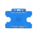 BioBadge Light Blue Dual Holders Landscape - Pack of 100