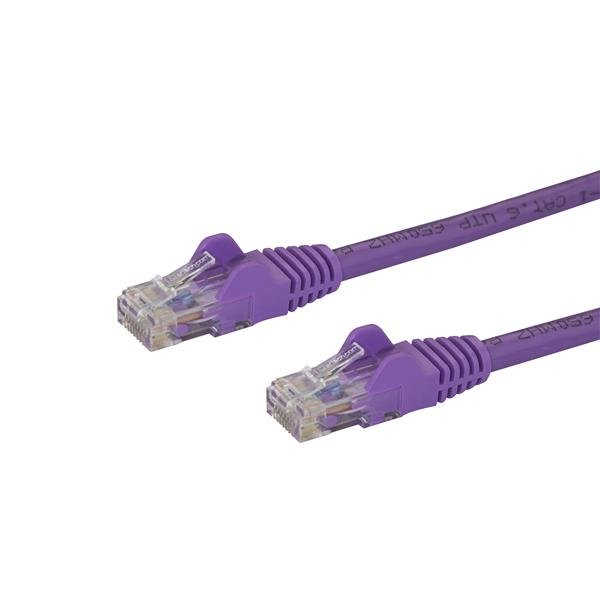 Image of StarTech.com 2m CAT6 Ethernet Cable - Purple CAT 6 Gigabit...