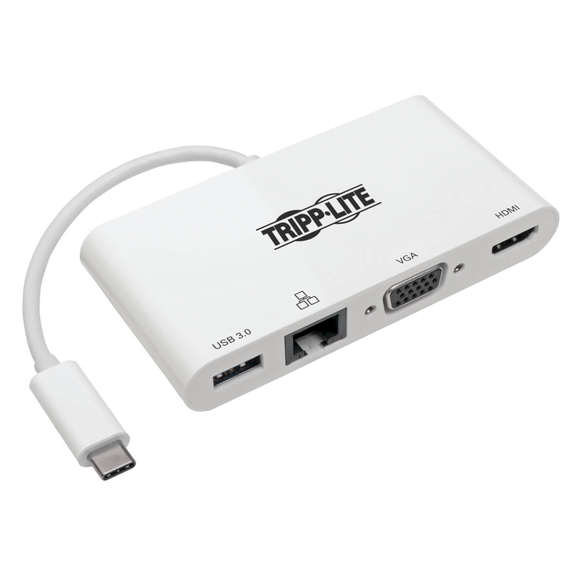 Image of Tripp Lite U444-06N-HV4GU USB-C Multiport Adapter - 4K HDMI, VGA,...
