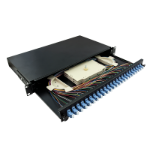 LogiLink Fiber Optic Patch Panel LC-DX 24 Port, OS2, 1U, BLACK