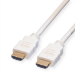 ROLINE HDMI High Speed Cable + Ethernet, M/M, white 5 m