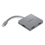 Lenovo GX91R64790 laptop dock/port replicator Wired USB 3.2 Gen 1 (3.1 Gen 1) Type-C Gray