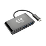 Tripp Lite U460-004-2A2CB 4-Port USB-C Hub, USB 3.x (5Gbps), 2x USB-A, 2x USB-C, Black