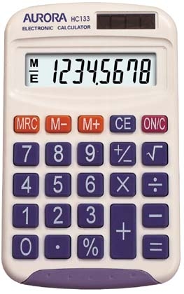 Image of Aurora HC133 calculator Pocket Basic White