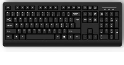 MediaRange MROS109 keyboard Office USB QWERTZ German Black
