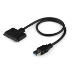 StarTech.com USB3S2SAT3CB laptop dock/port replicator Black