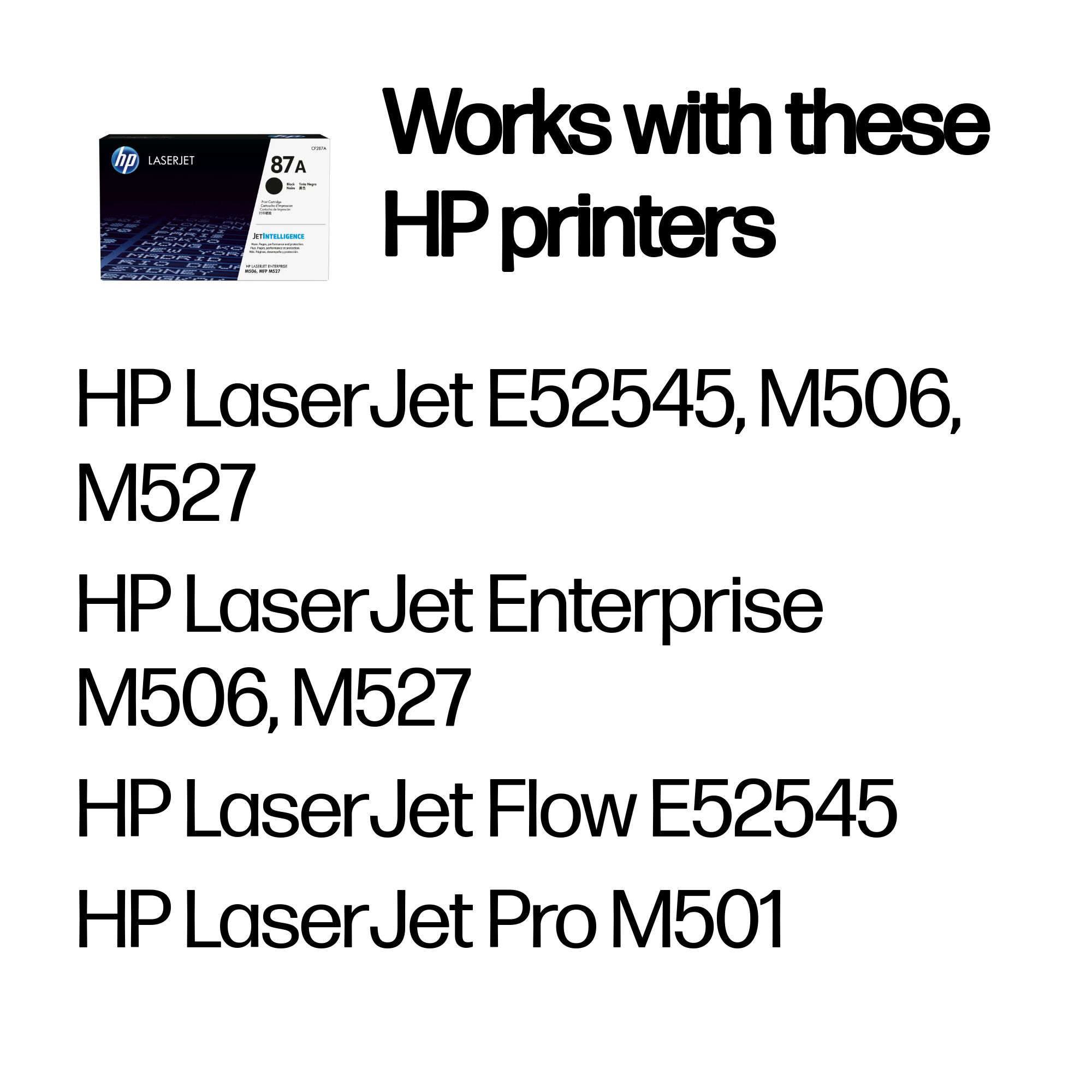 HP CF287A/87A Toner cartridge, 9K pages ISO/IEC 19752 for HP LaserJet M 506