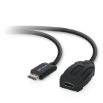 Belkin F2CD004B video cable adapter DisplayPort HDMI Black