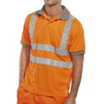 BEESWIFT Polo Shirt Short Sleeved Orange M