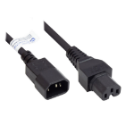 Alcasa P1450-S030 electriciteitssnoer Zwart 3 m C14 stekker C15 stekker