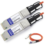 AddOn Networks 40G-QSFP-QSFP-AOC-10M-AO InfiniBand/fibre optic cable 393.7" (10 m) QSFP+ Orange