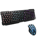 Powercool Lightning LED Blue/Red/Purple Keyboard + 3200DPI Gaming Mouse Kit