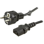 Deltaco DEL-109M-50 power cable Black 0.5 m CEE7/7 IEC C13