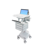 Ergotron StyleView Aluminium, Grey, White Laptop Multimedia cart