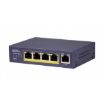 Amer Networks SG4P1 network switch Unmanaged Gigabit Ethernet (10/100/1000) Blue Power over Ethernet (PoE)