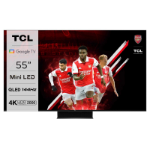 TCL C845 Series 55C845K TV 139.7 cm (55") 4K Ultra HD Smart TV Wi-Fi Titanium 2000 cd/mÂ²