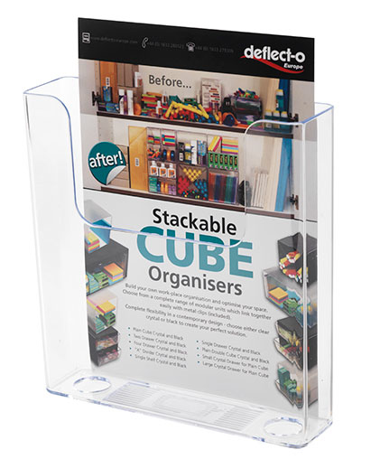 Deflecto Flat Back Literature Holder A5 DE76301