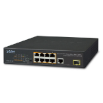 ACTi PPSW-0102 network switch Unmanaged Fast Ethernet (10/100) Power over Ethernet (PoE) Black