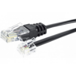 EXC 285010 telephone cable 5 m Black