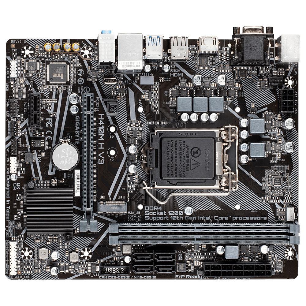 Gigabyte H410M S2H V3 motherboard Intel H510 LGA 1200 micro ATX