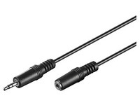 Microconnect AUDLR2 audio cable 2 m 3.5mm Black
