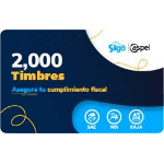 ASPEL Timbres Fiscales ASPEL Paquete de 2000 Timbres FACTE/2000 (Electrónico) -