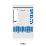 Deltaco USB2-15S USB cable 1 m USB 2.0 USB A Black