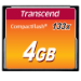 Transcend TS4GCF133 memory card 4 GB CompactFlash MLC