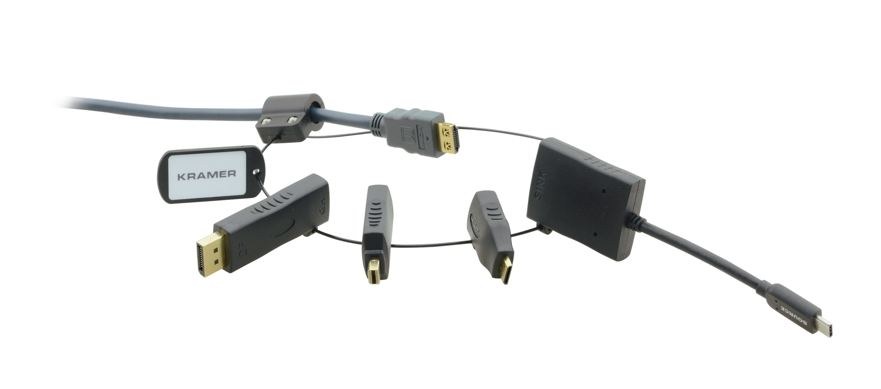Image of Kramer Electronics AD-RING-5 video cable adapter 0.45 m Black