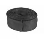 DeLOCK Woven Sleeve with Hook-and-Loop Fastener heat-resistant 10 m x 20 mm black
